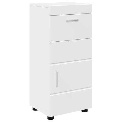Bathroom Cabinet Set with Drawer TULUM White 37 x 31.5 x 82 cm