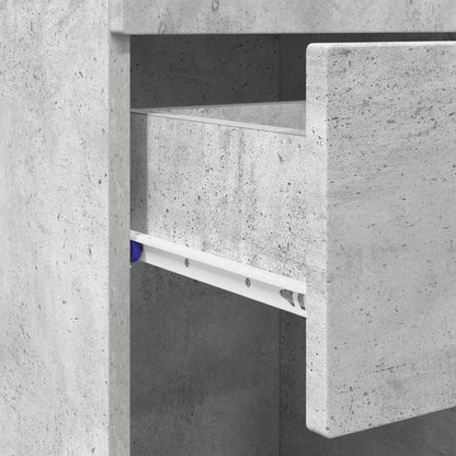 Bathroom Cabinet Set TULUM Concrete Grey 37 x 31.5 x 82 cm