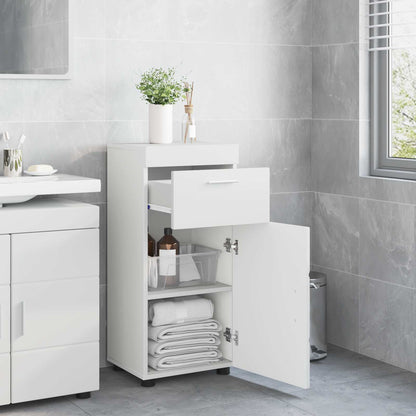 Bathroom Cabinet Set TULUM High Gloss White 37 x 31.5 x 82 cm