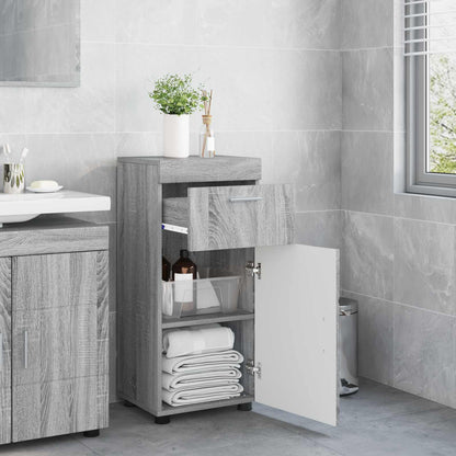 Bathroom Cabinet Set TULUM Grey Sonoma 37 x 31.5 x 82 cm