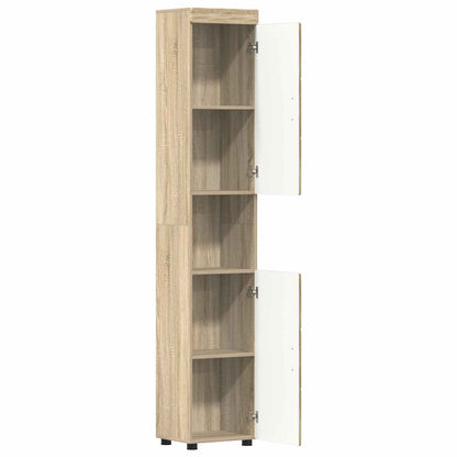 Bathroom Cabinet Set TULUM Sonoma Oak 37 x 31.5 x 203 cm
