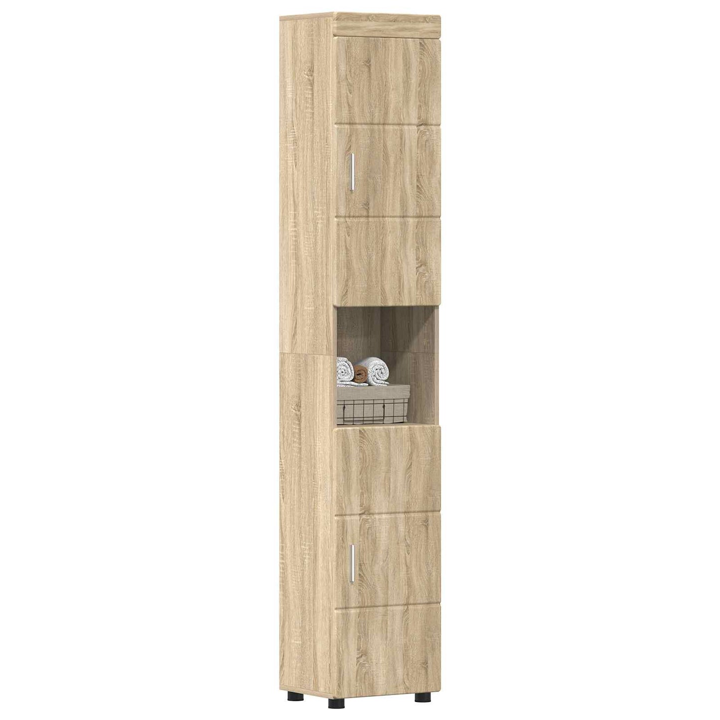 Bathroom Cabinet Set TULUM Sonoma Oak 37 x 31.5 x 203 cm