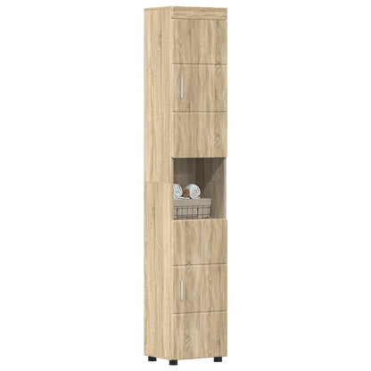 Bathroom Cabinet Set TULUM Sonoma Oak 37 x 31.5 x 203 cm