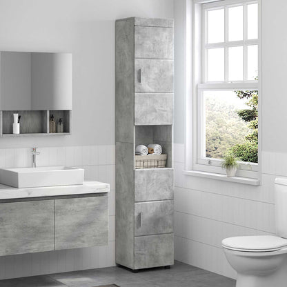Bathroom Cabinet Set TULUM Concrete Grey 37 x 31.5 x 203 cm