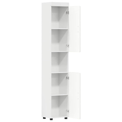 Bathroom Cabinet Set TULUM High Gloss White 37 x 31.5 x 203 cm