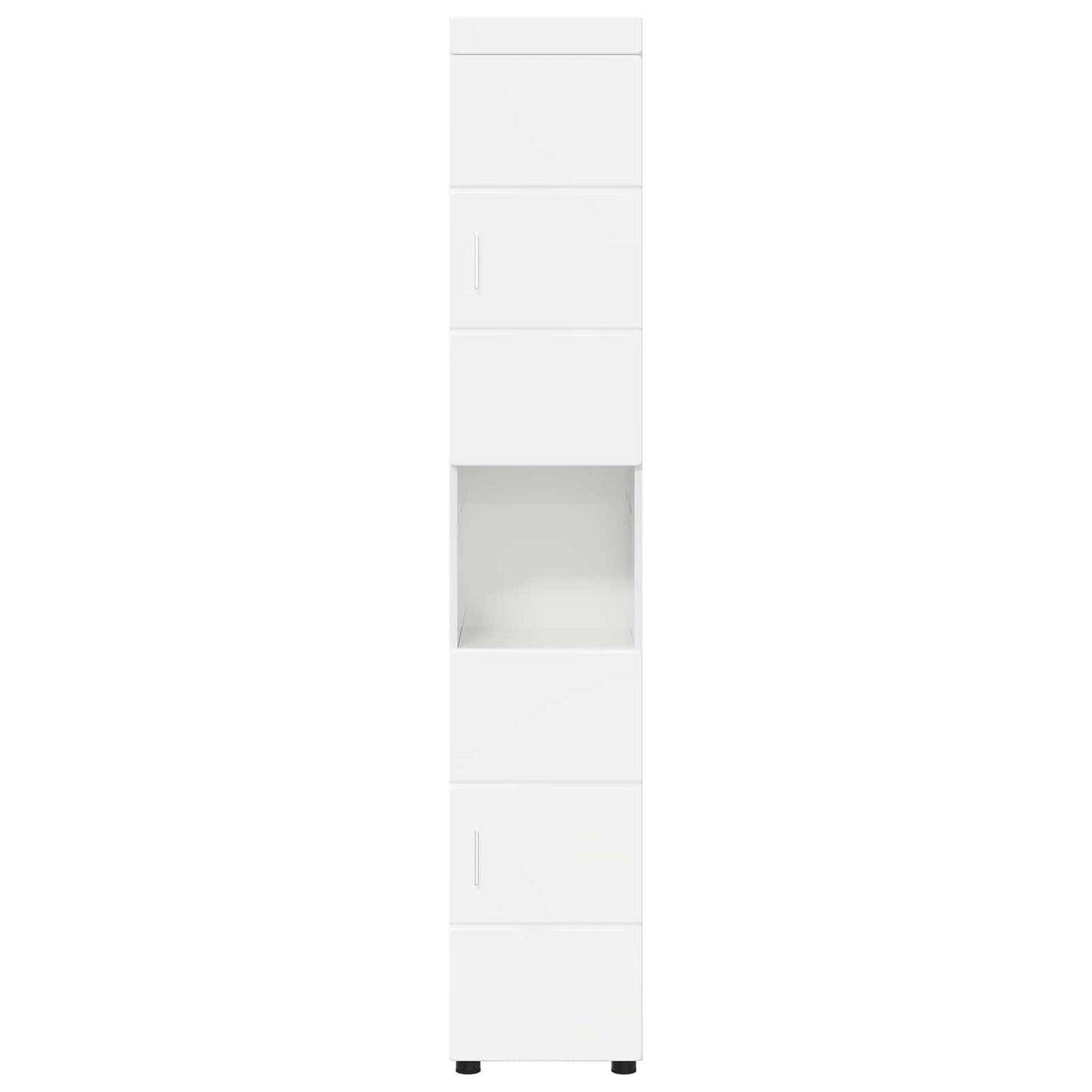 Bathroom Cabinet Set TULUM High Gloss White 37 x 31.5 x 203 cm