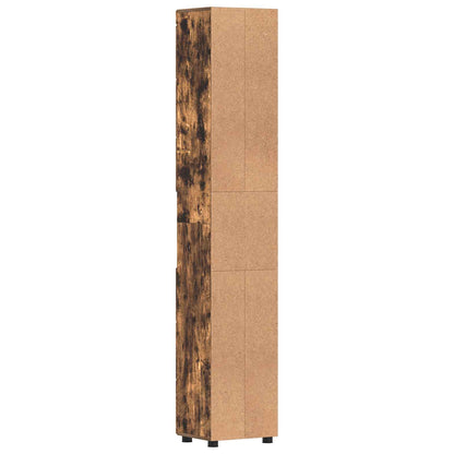 Bathroom Cabinet Set TULUM Smoked Oak 37 x 31.5 x 203 cm