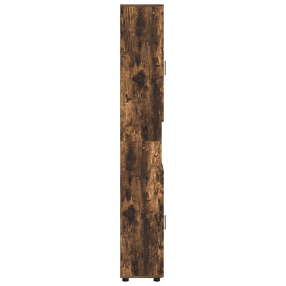 Bathroom Cabinet Set TULUM Smoked Oak 37 x 31.5 x 203 cm