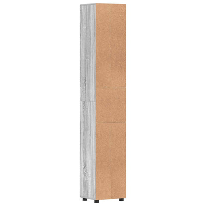 Bathroom Cabinet Set TULUM Grey Sonoma 37 x 31.5 x 203 cm