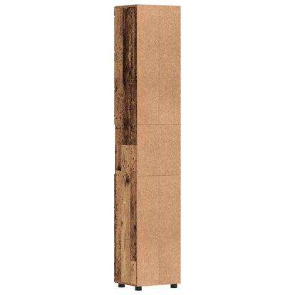Bathroom Cabinet Set TULUM Old Wood 37 x 31.5 x 203 cm
