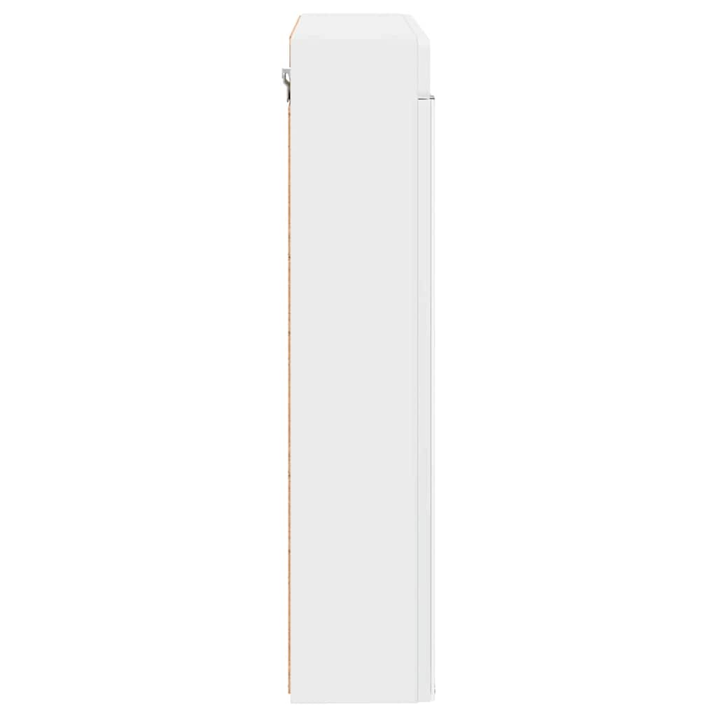 Bathroom Mirror Cabinet with Door TULUM White 60 x 16.5 x 78 cm
