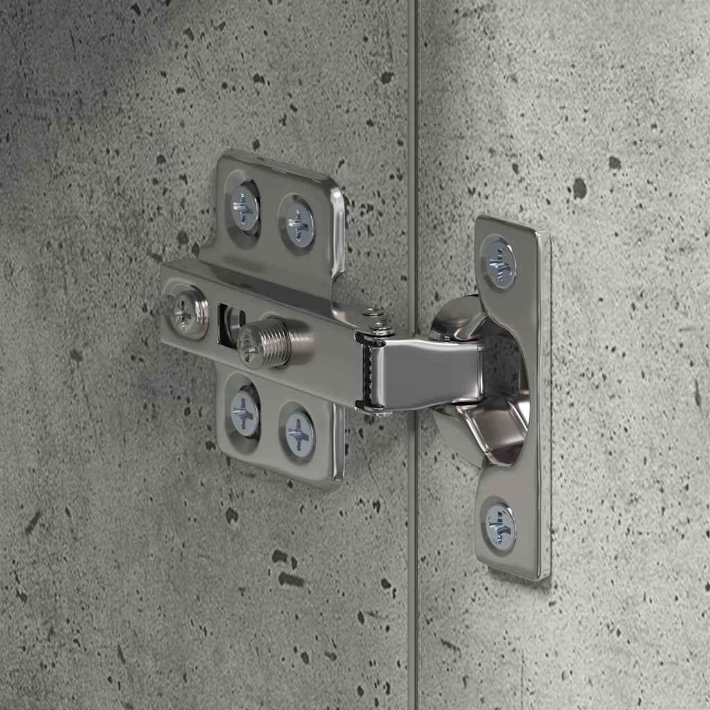 Bathroom Mirror Cabinet TULUM Concrete Grey 60 x 16.5 x 78 cm