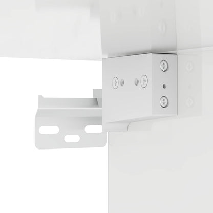 Bathroom Mirror Cabinet TULUM High Gloss White Engineered Wood
