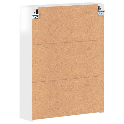 Bathroom Mirror Cabinet TULUM High Gloss White Engineered Wood