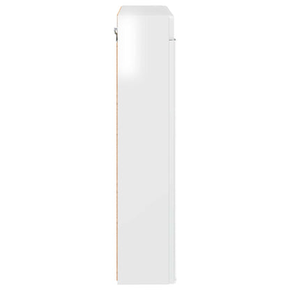 Bathroom Mirror Cabinet TULUM High Gloss White Engineered Wood