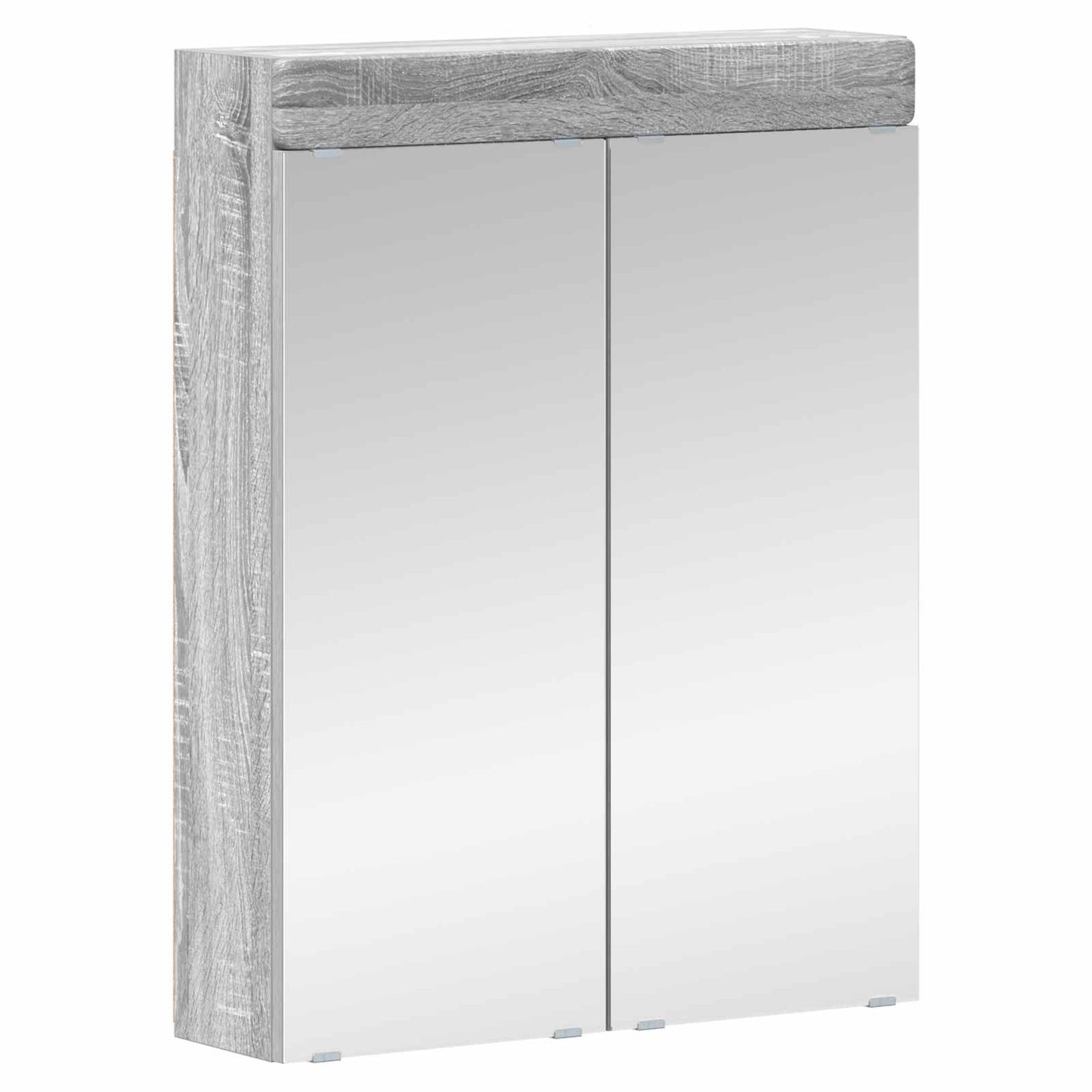Bathroom Mirror Cabinet TULUM Grey Sonoma 60 x 16.5 x 78 cm