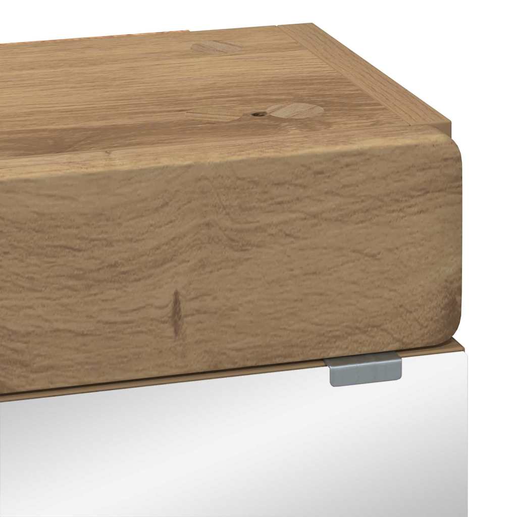 Bathroom Mirror Cabinet TULUM Artisan Oak 60 x 16.5 x 78 cm