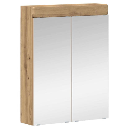 Bathroom Mirror Cabinet TULUM Artisan Oak 60 x 16.5 x 78 cm