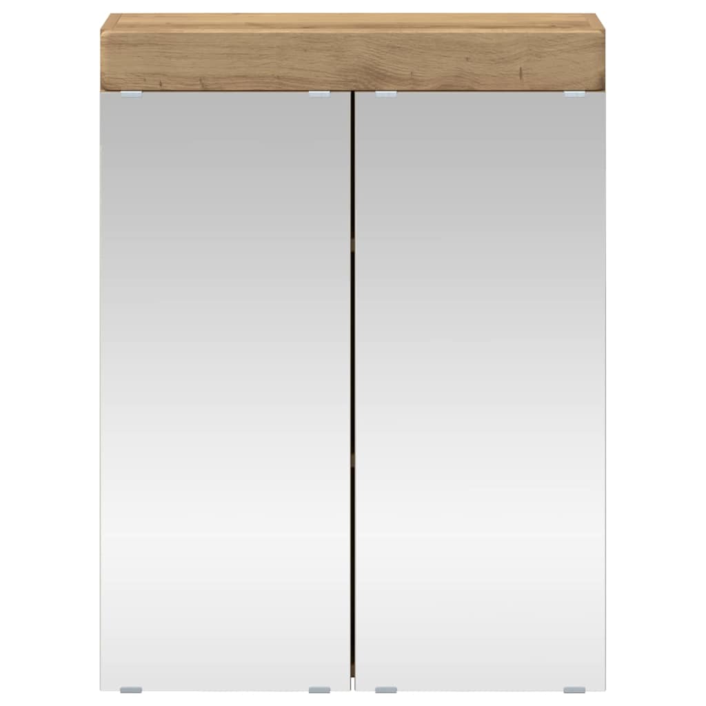 Bathroom Mirror Cabinet TULUM Artisan Oak 60 x 16.5 x 78 cm