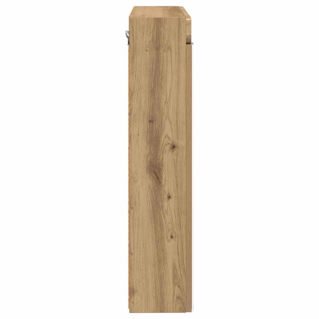 Bathroom Mirror Cabinet TULUM Artisan Oak 60 x 16.5 x 78 cm
