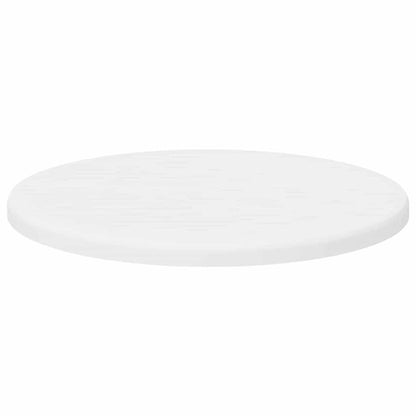 Table Top Ø 30 x 1.5 cm Round Engineered Wood White