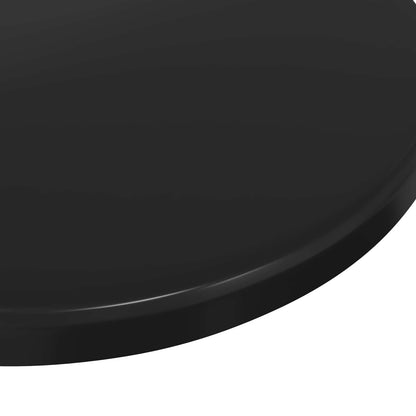 Table Top Ø 30 x 1.5 cm Round Engineered Wood Black
