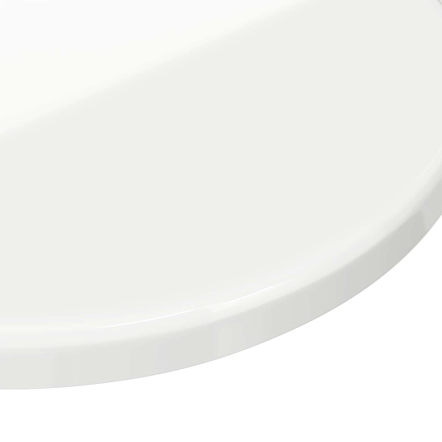 Table Top High gloss white Ø 30 x 1.5 cm Engineered Wood