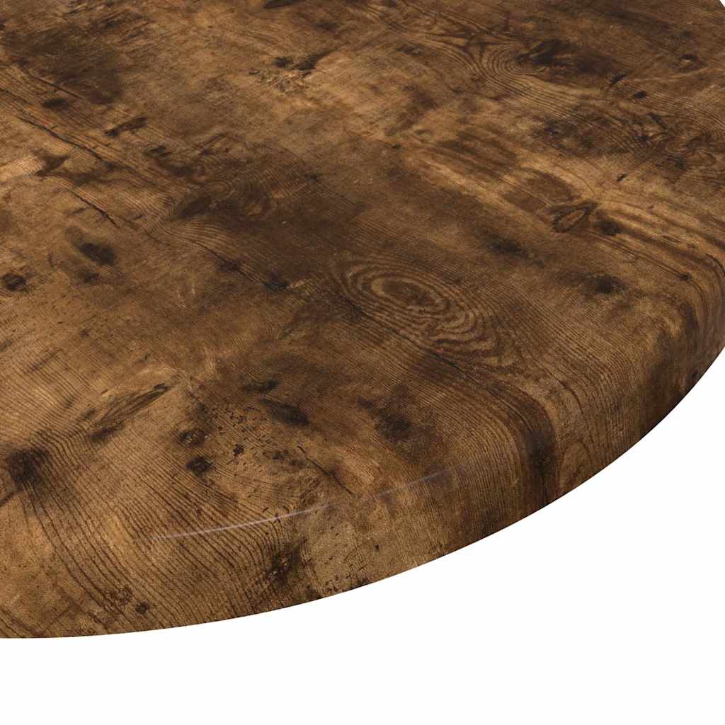 Table Top Ø 30 x 1.5 cm Round Engineered Wood Smoked Oak