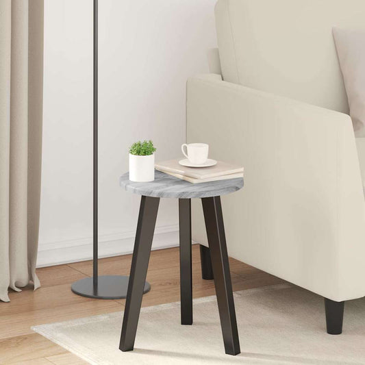 Table Top Ø 30 x 1.5 cm Round Engineered Wood Grey Sonoma