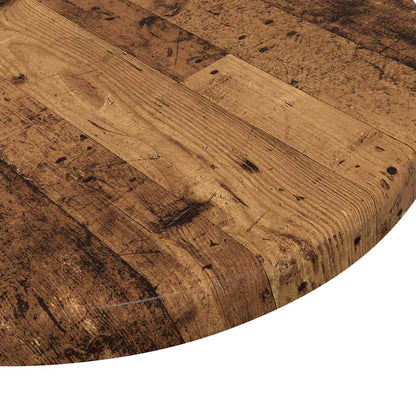 Table Top Ø 30 x 1.5 cm Round Engineered Wood Old Wood