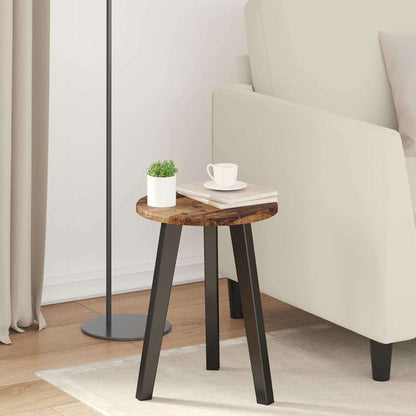 Table Top Ø 30 x 1.5 cm Round Engineered Wood Old Wood