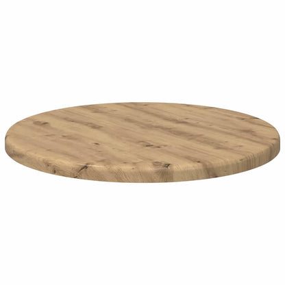 Table Top Ø 30 x 1.5 cm Round Engineered Wood Artisan oak
