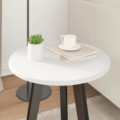 Table Top White Ø 40 x 1.5 cm Engineered Wood