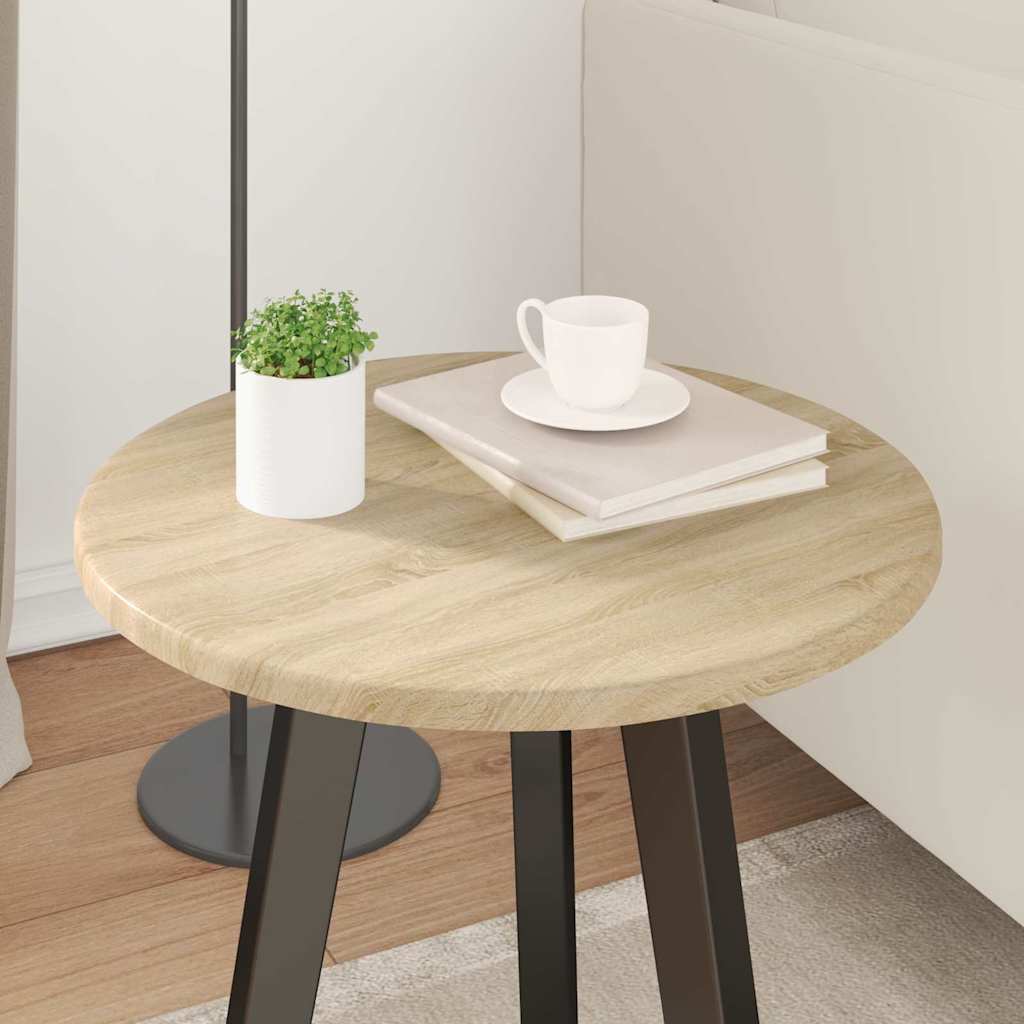 Table Top Sonoma oak Ø 40 x 1.5 cm Engineered Wood
