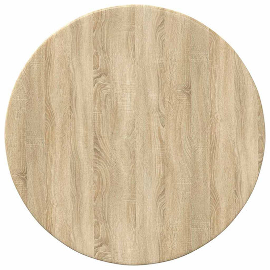 Table Top Ø 40 x 1.5 cm Round Engineered Wood Sonoma Oak