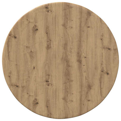 Table Top Ø 40 x 1.5 cm Round Engineered Wood Artisan oak