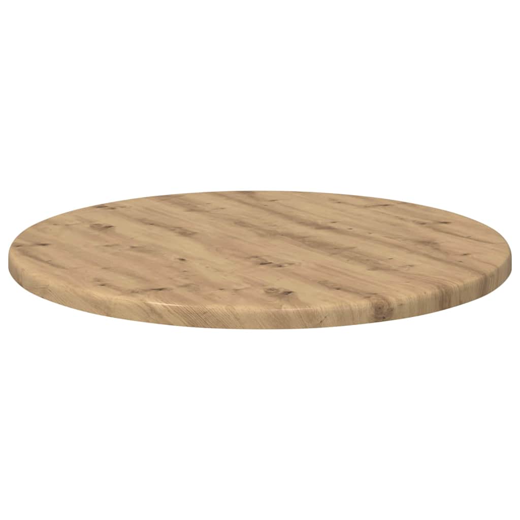 Table Top Ø 40 x 1.5 cm Round Engineered Wood Artisan oak