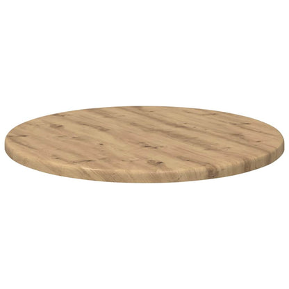 Table Top Ø 40 x 1.5 cm Round Engineered Wood Artisan oak