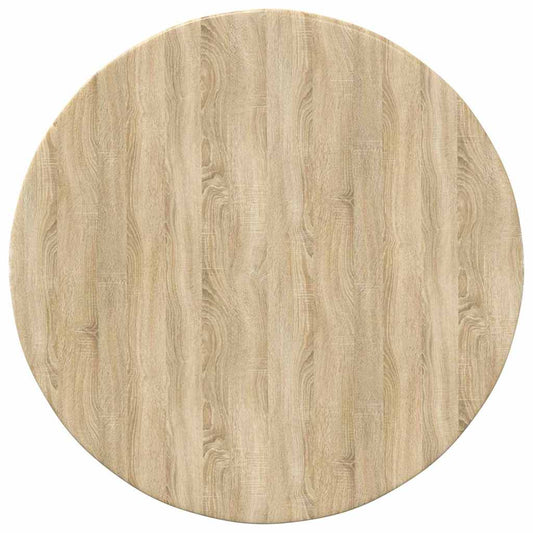 Table Top Ø 50 x 1.5 cm Round Engineered Wood Sonoma Oak