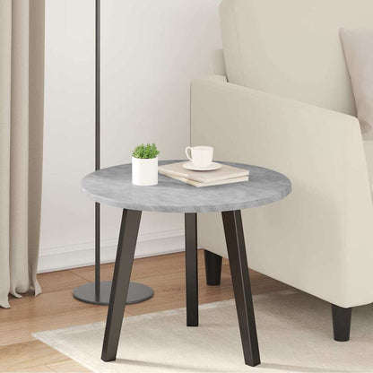Table Top Concrete grey Ø 50 x 1.5 cm Engineered Wood