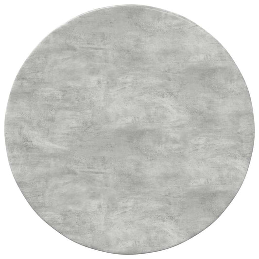 Table Top Ø 50 x 1.5 cm Round Engineered Wood Concrete Grey