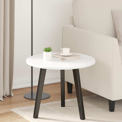 Table Top High gloss white Ø 50 x 1.5 cm Engineered Wood