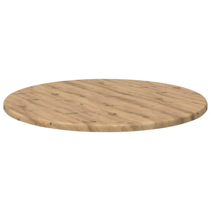 Table Top Ø 50 x 1.5 cm Round Engineered Wood Artisan oak