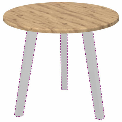 Table Top Ø 50 x 1.5 cm Round Engineered Wood Artisan oak