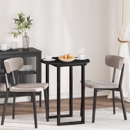 Table Top Black Ø 60 x 1.5 cm Engineered Wood