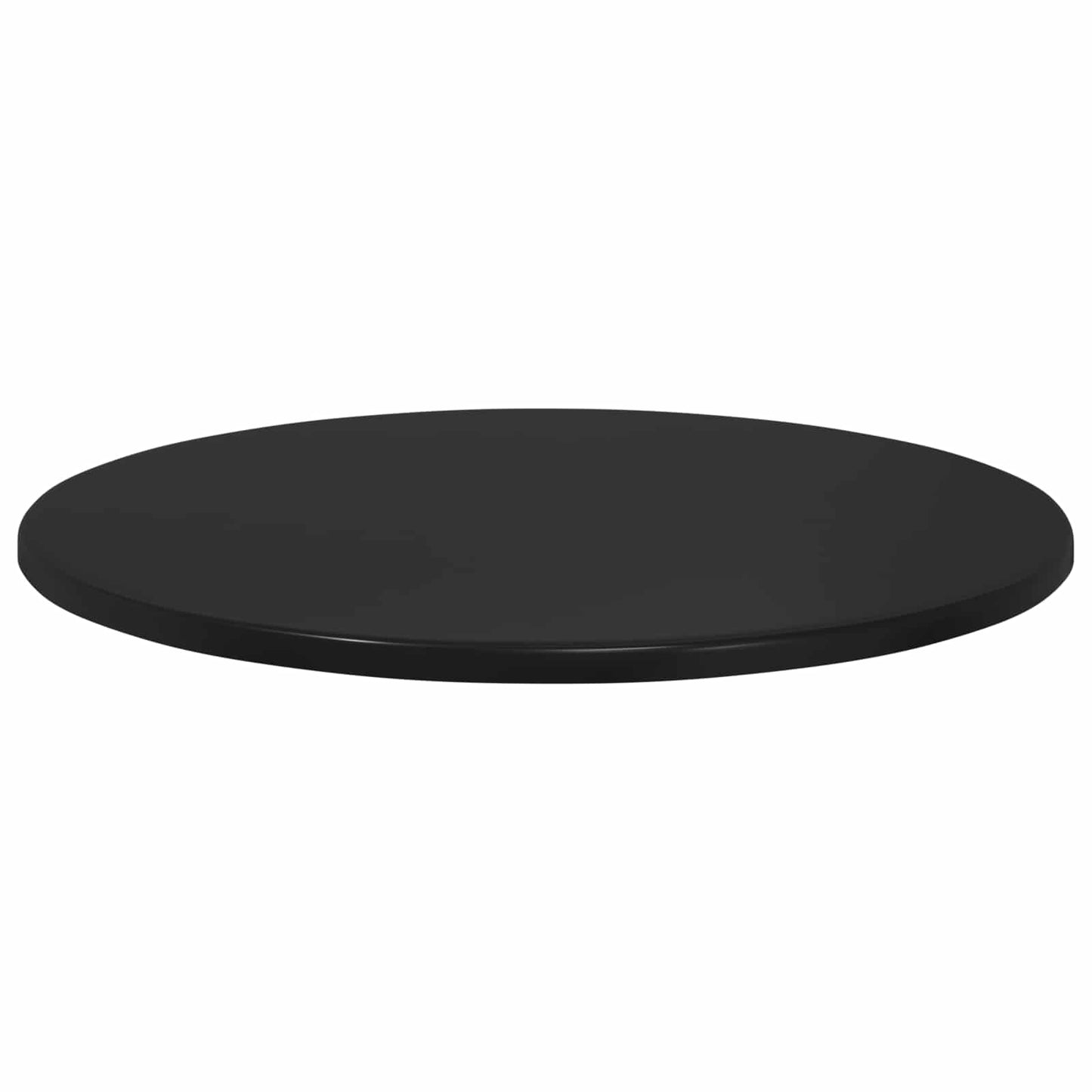 Table Top Black Ø 60 x 1.5 cm Engineered Wood
