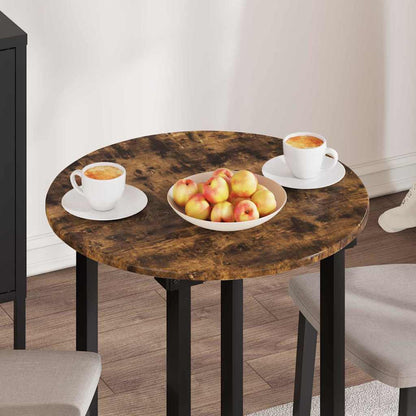 Table Top Smoked oak Ø 60 x 1.5 cm Engineered Wood
