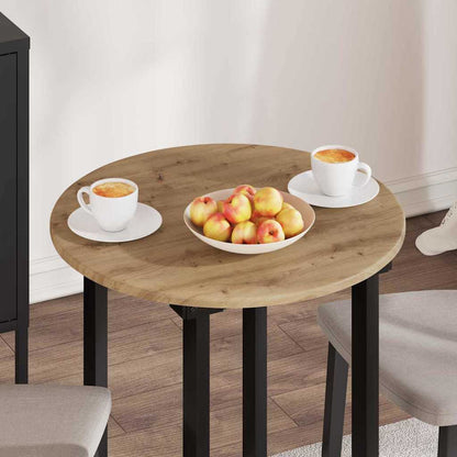 Table Top Ø 60 x 1.5 cm Round Engineered Wood Artisan oak