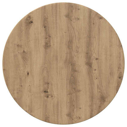 Table Top Ø 60 x 1.5 cm Round Engineered Wood Artisan oak