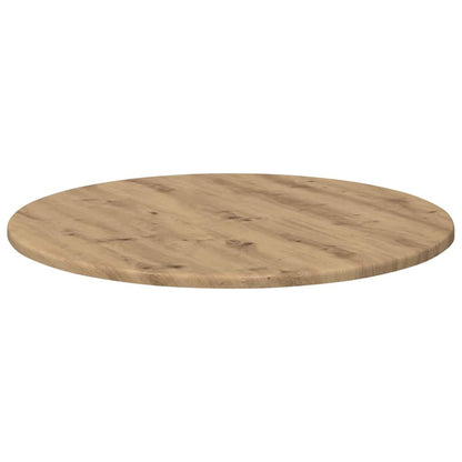 Table Top Ø 60 x 1.5 cm Round Engineered Wood Artisan oak